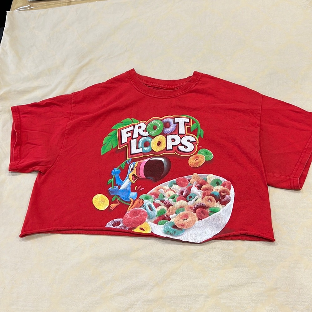 Woman’s Froot Loops Crop Top, Size M